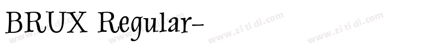 BRUX Regular字体转换